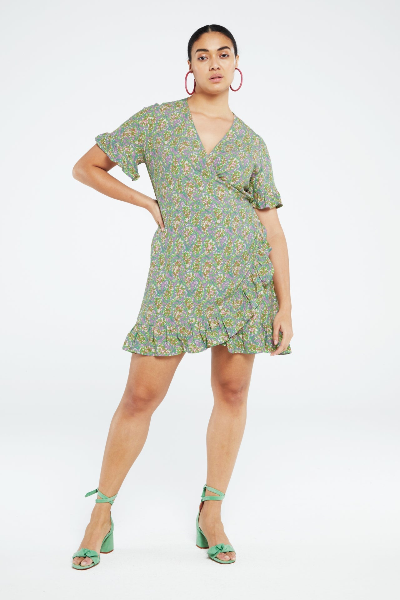 Savina Dress | Lovender/Parakeet