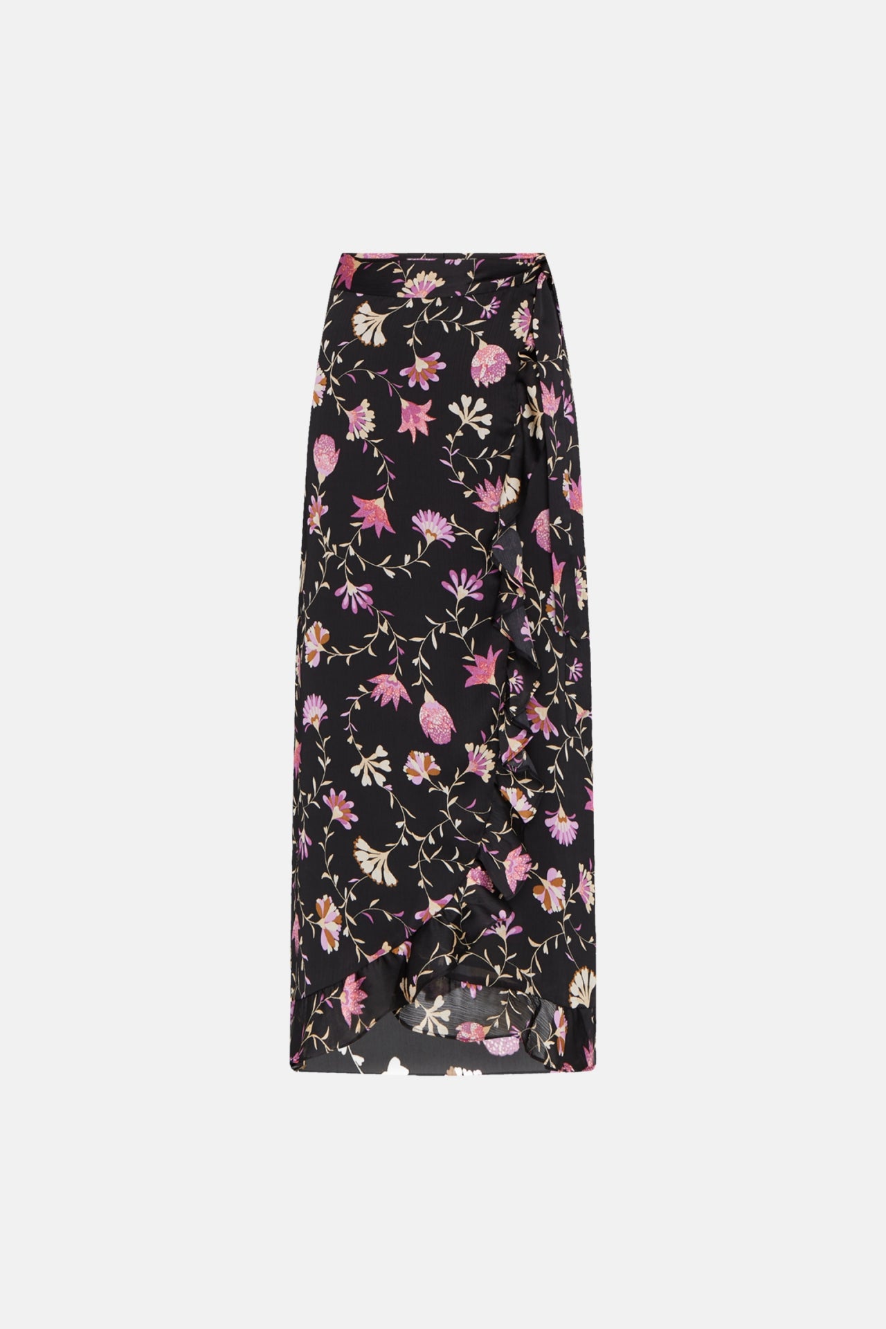 Bobo Frill Cato Skirt | Black/Loving Lilac