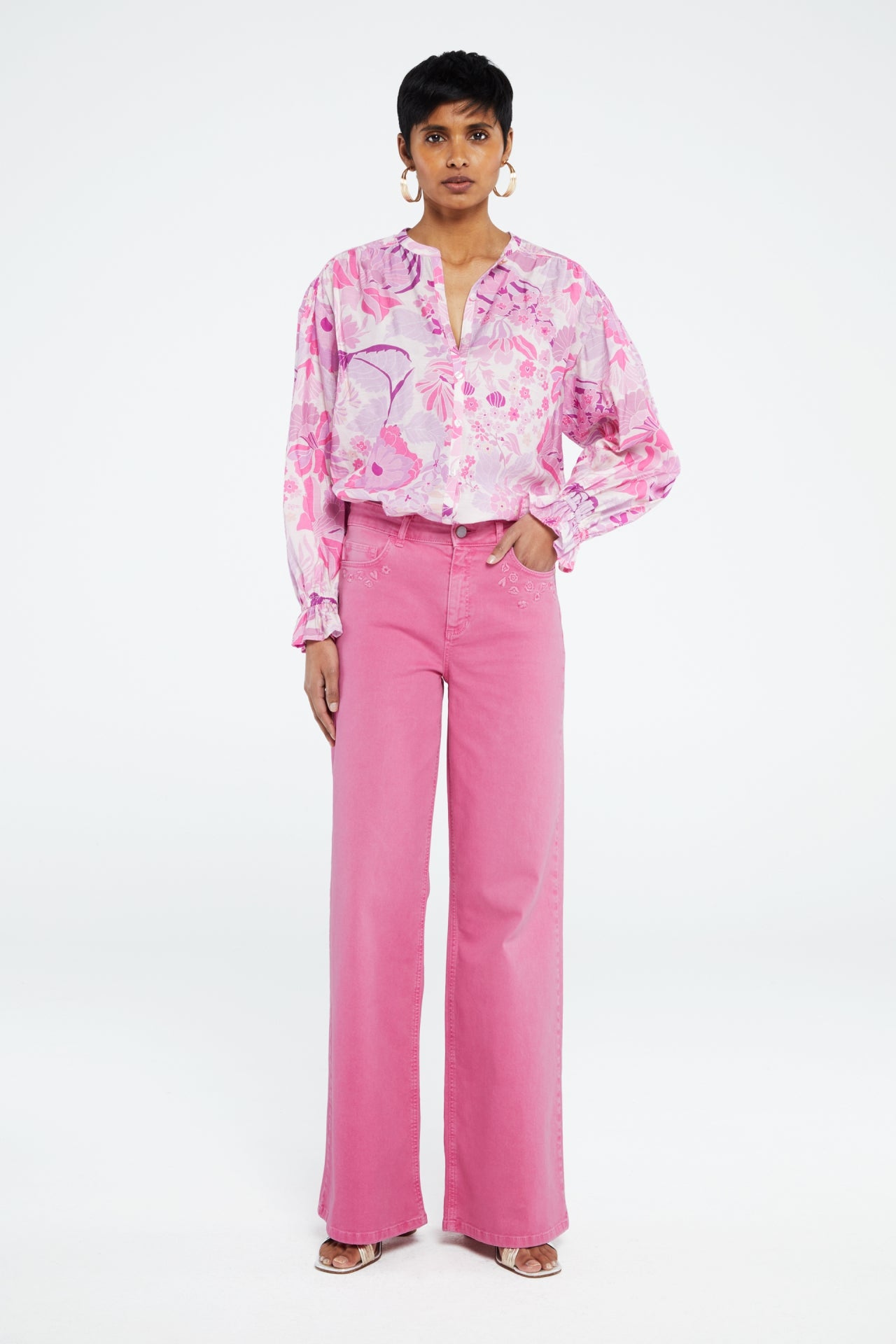 Eva Wide Leg | Slush Puppy Pink