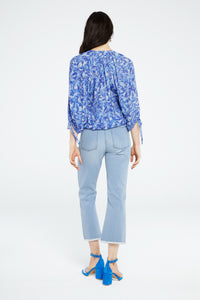 Cooper Blouse | Pool Blue/Caribbean