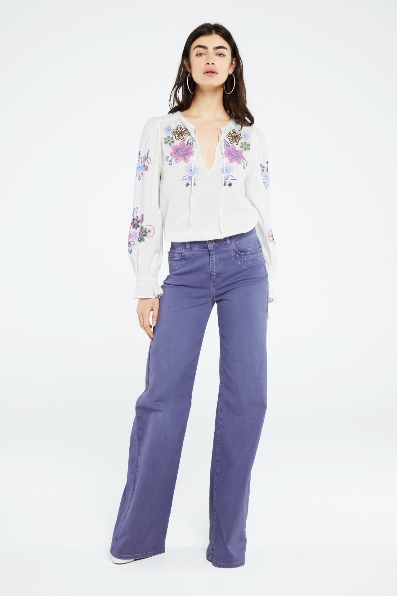 Eva Wide Leg | Dusty Lovender