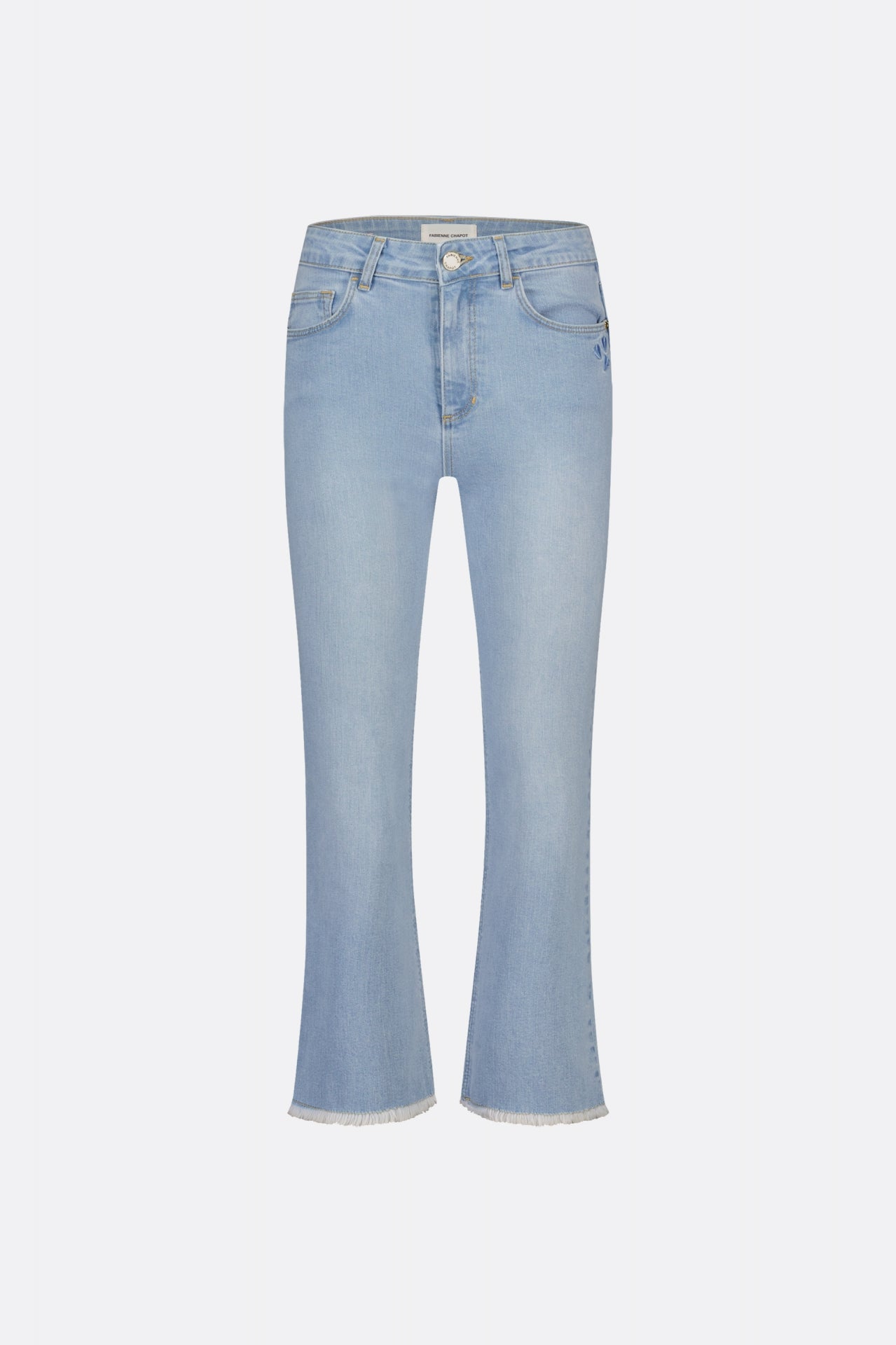 Lizzy Cropped Flare | Light Wash