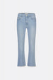 Lizzy Cropped Flare | Light Wash