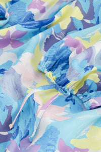 Cooper Blouse | Cream White/Pool Blu
