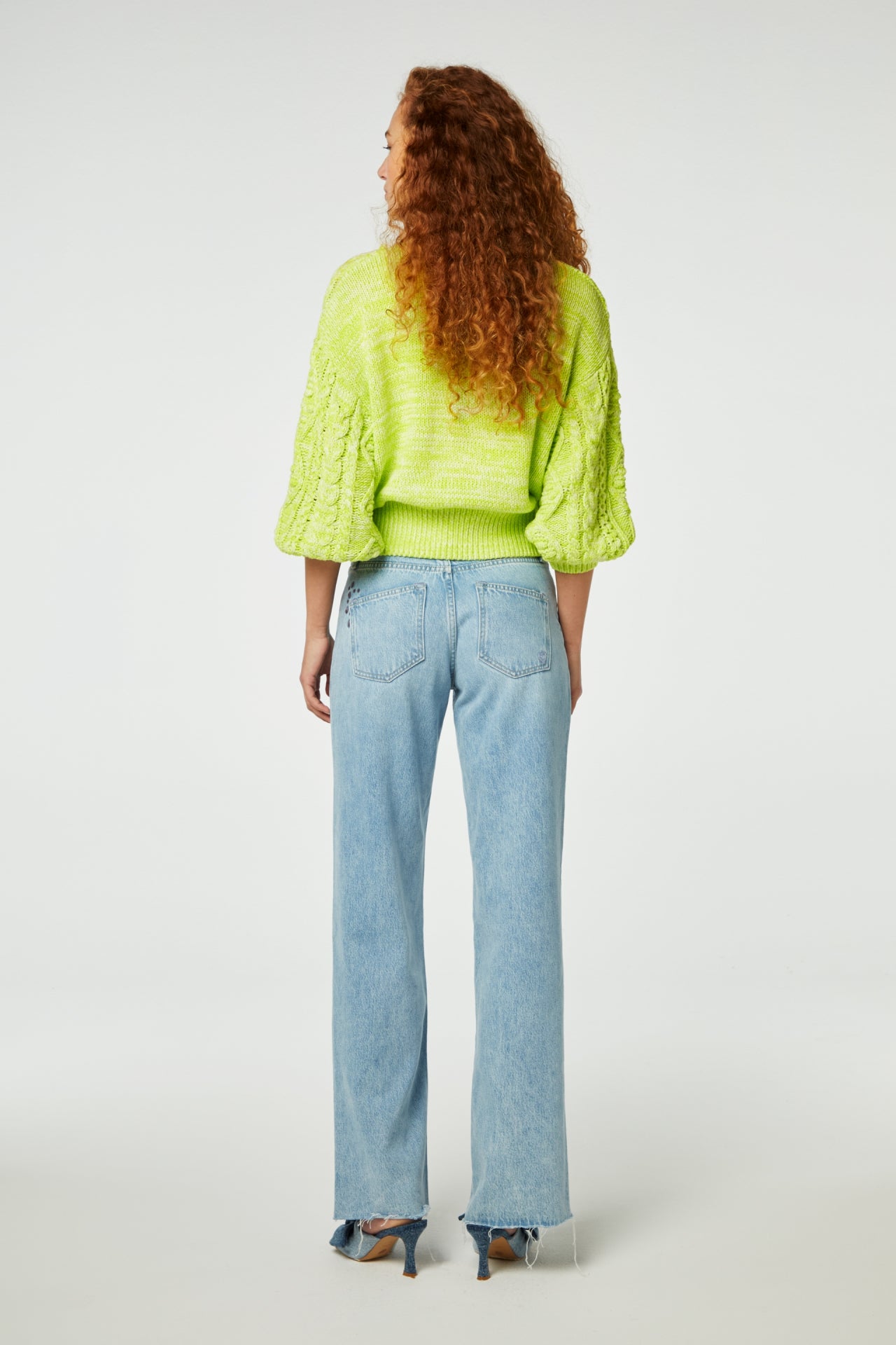 Suzy 3/4 sleeve Pullover | Lovely Lime