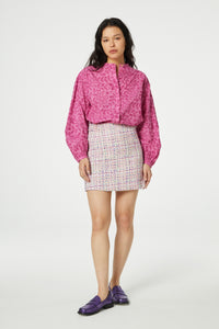 Belle Blouse | Bubble Gum Pink