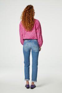 Belle Blouse | Bubble Gum Pink