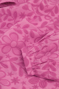 Belle Blouse | Bubble Gum Pink