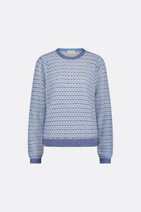 Rose LS Pullover | Cornflower Blue