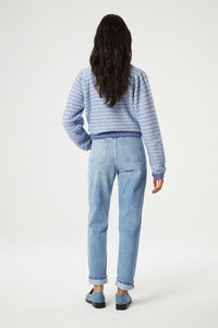 Rose LS Pullover | Cornflower Blue