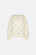 Holly Pullover | Cream White/Aubergin