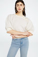 Love Short Sleeve Pullover | Cream White/Violet
