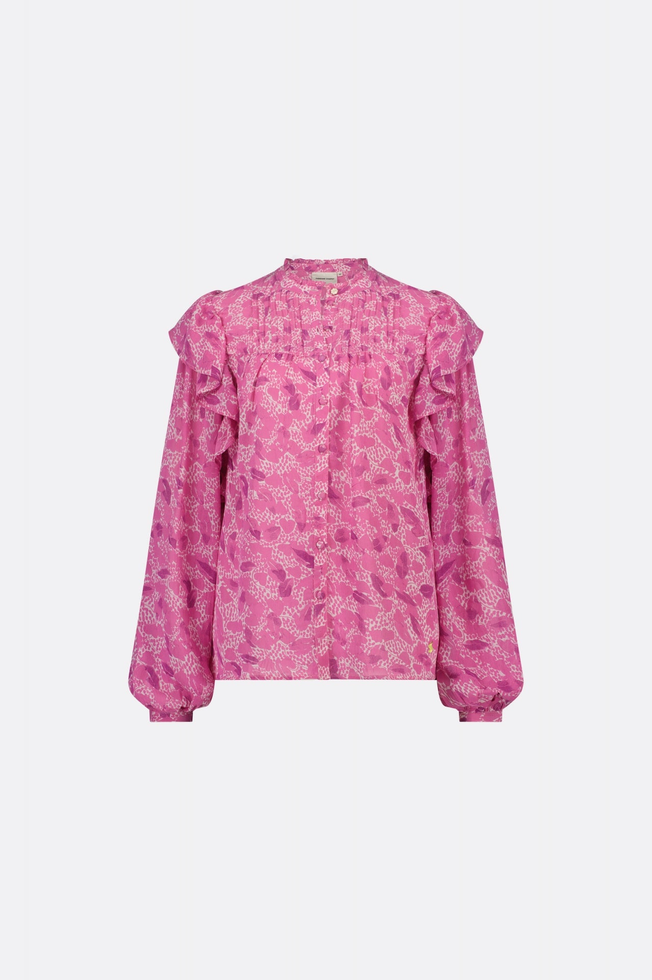 Bibi Long Sleeve Blouse | Bubble Gum Pink/Crea