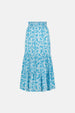 Louise Skirt | Cream White/Azure Bl