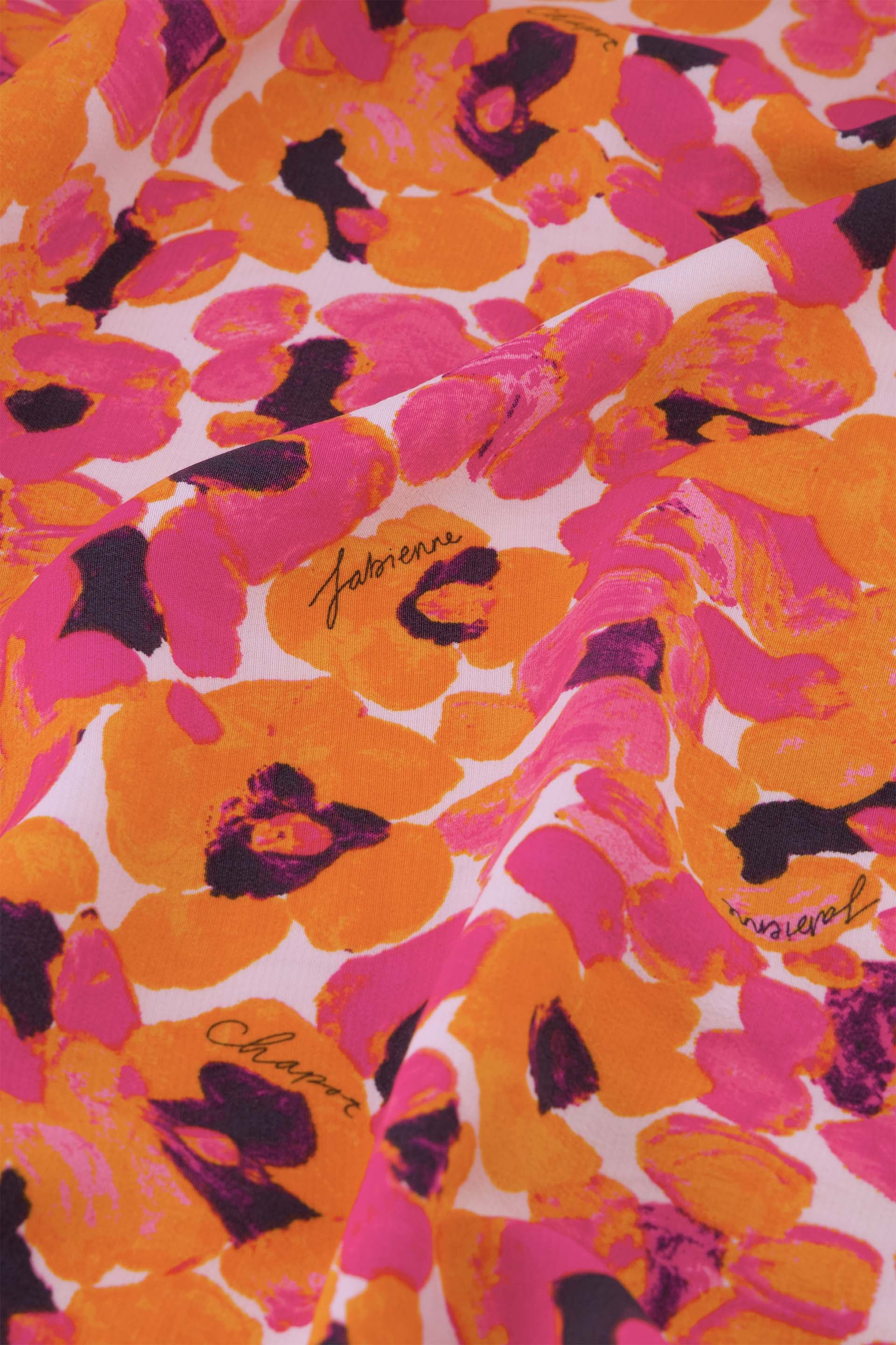 Bobo Straight Skirt | Pink Candy/Mandarin