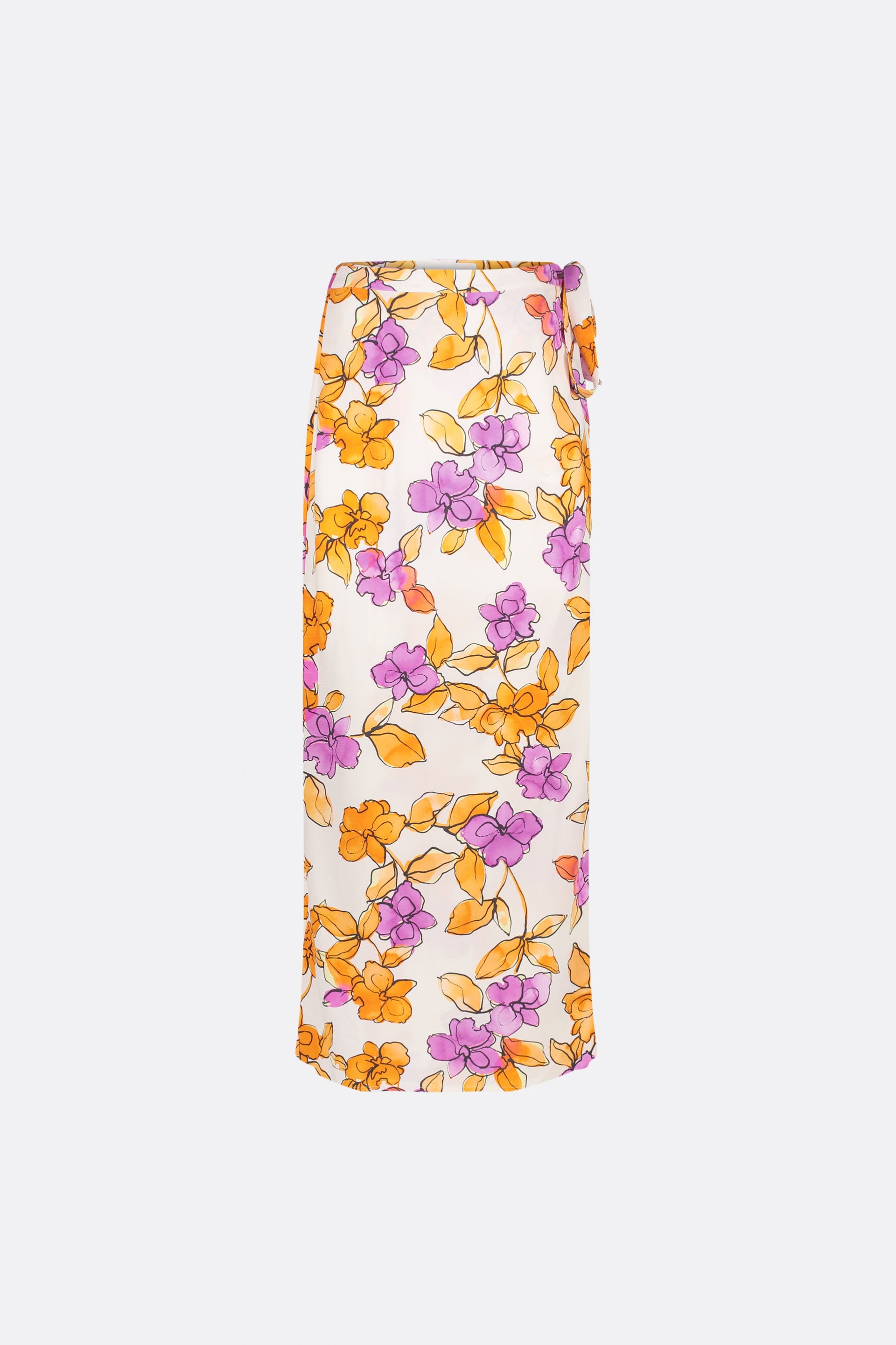 Bobo Straight Skirt | Mimosa/Cream White