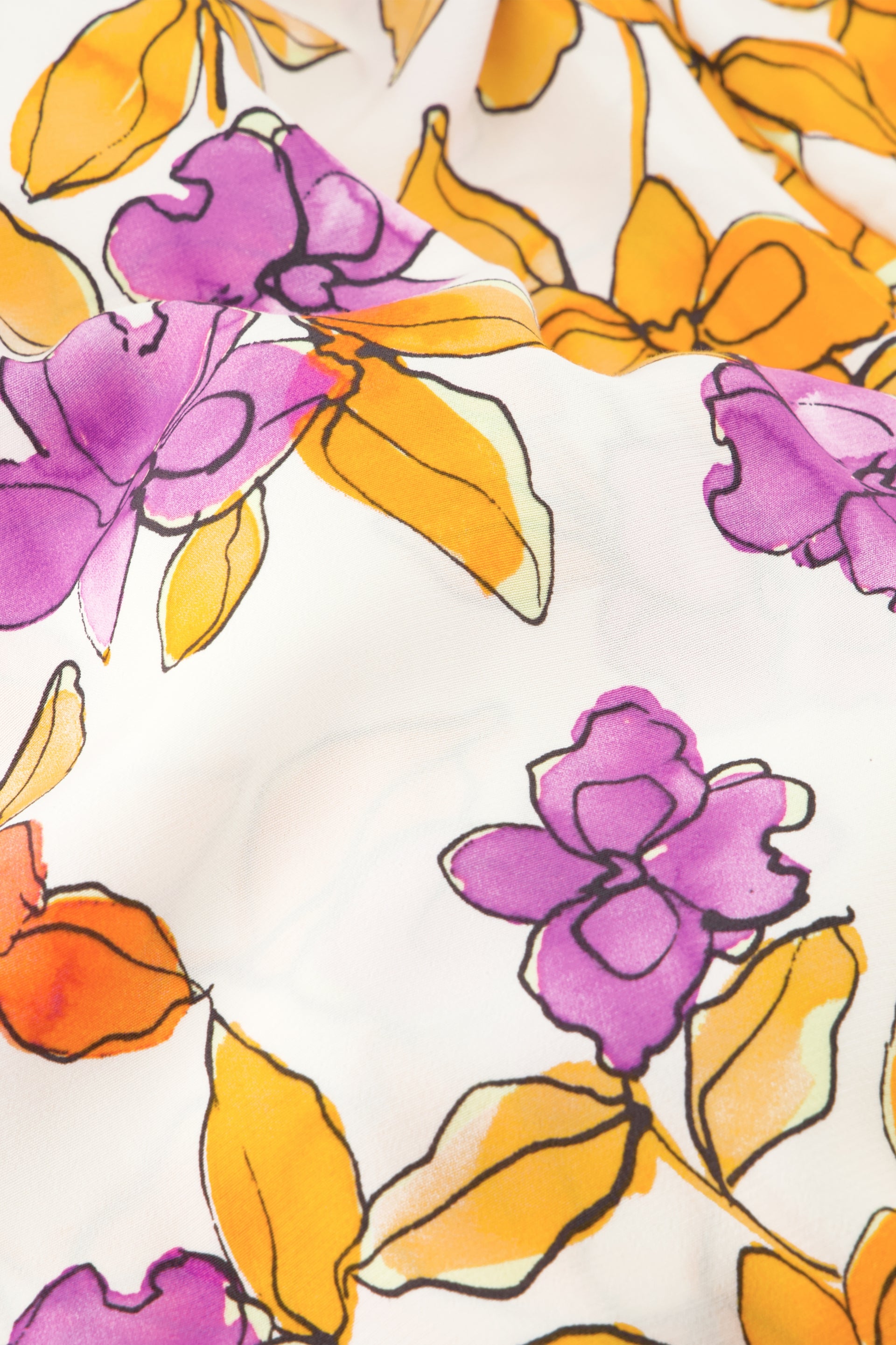 Bobo Straight Skirt | Mimosa/Cream White