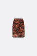Jessy Skirt | Black/Orange Lava