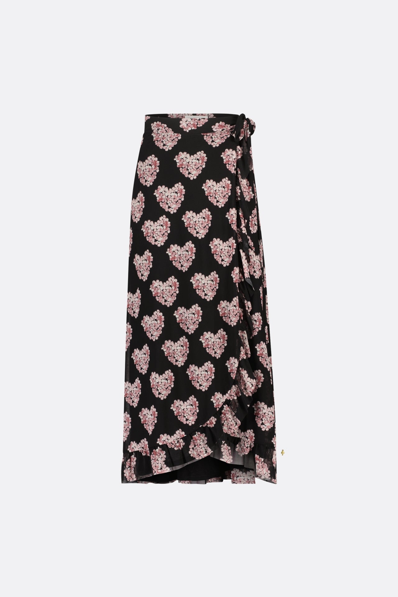 Bobo Frill Skirt | Black/Antique Pink