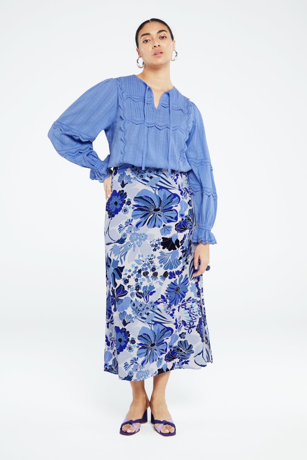 Laurie Skirt | Riad Blue/Caribbean