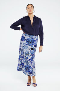Laurie Skirt | Riad Blue/Caribbean