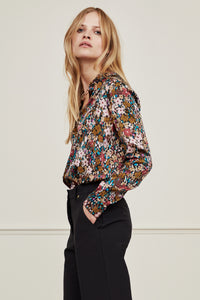 Lot Blouse | Black/Ra Ra Raspberr