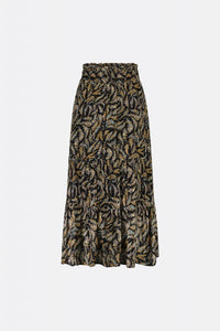 Louise Tess  Skirt | Black/Rattan