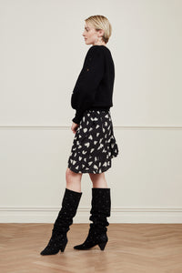 Bobbine Indi Skirt | Black/Warm white