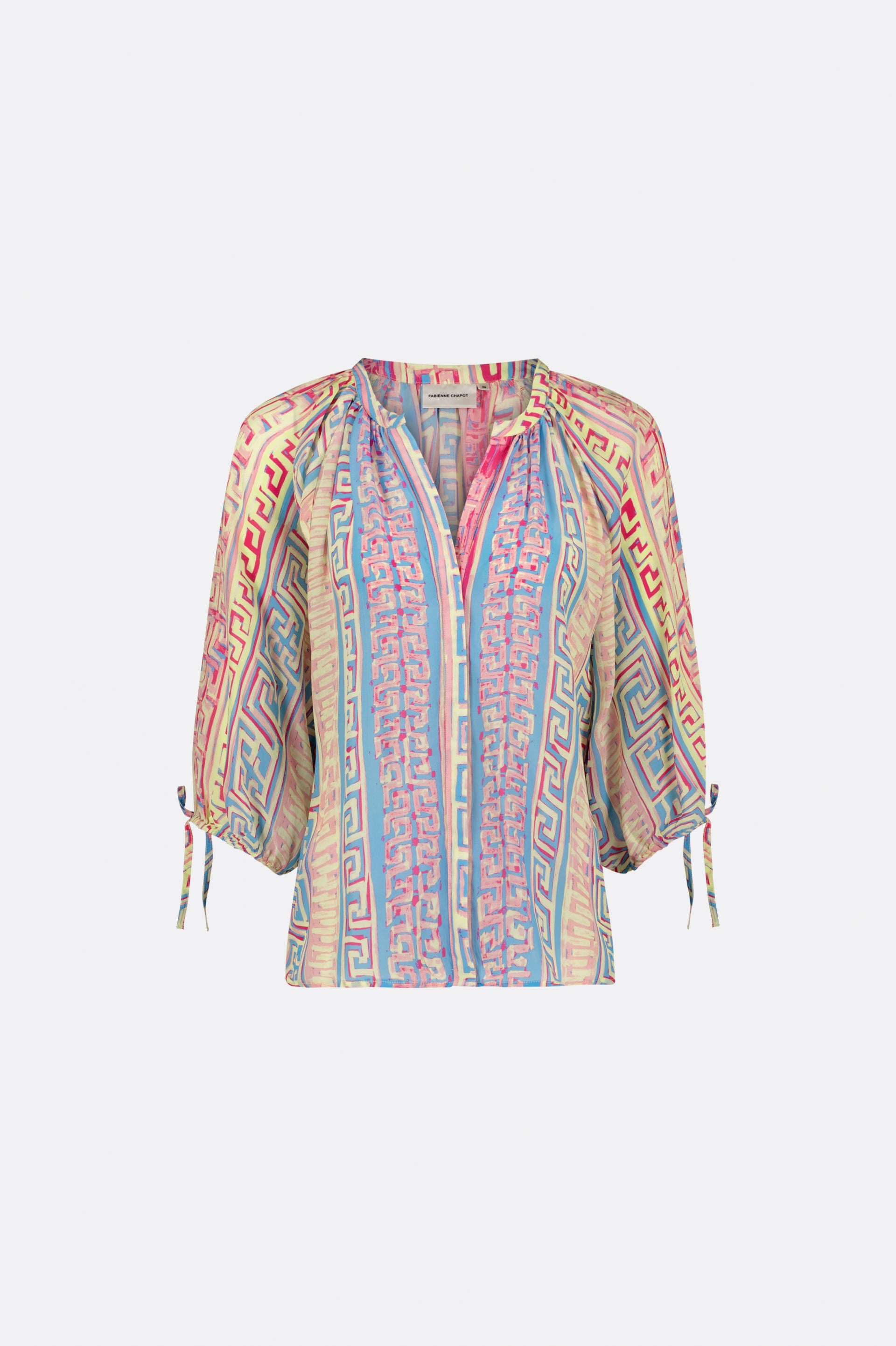 Cooper Blouse | Pink Sunset/Azure Bl