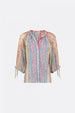 Cooper Blouse | Pink Sunset/Azure Bl