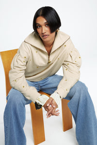 Zina Sweater | Oatmeal/Lemon