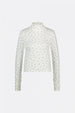 Jade Top | Cream White / Blue