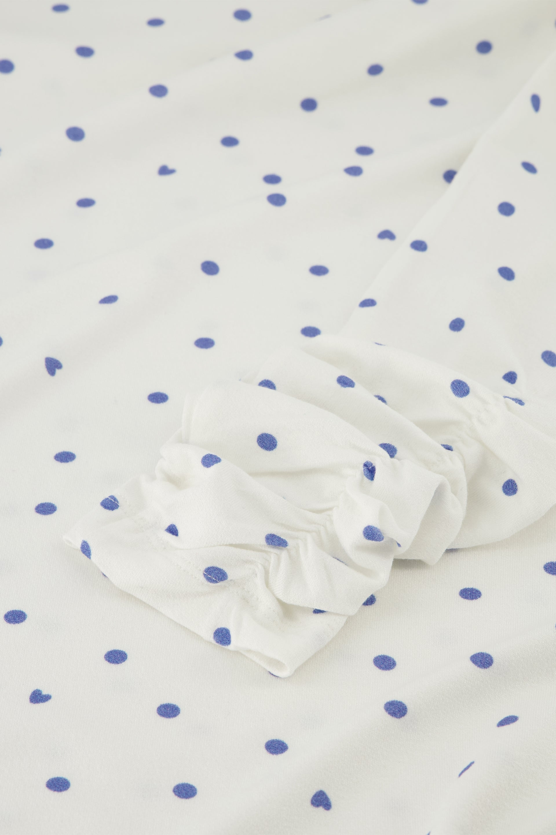 Jade Top | Cream White / Blue