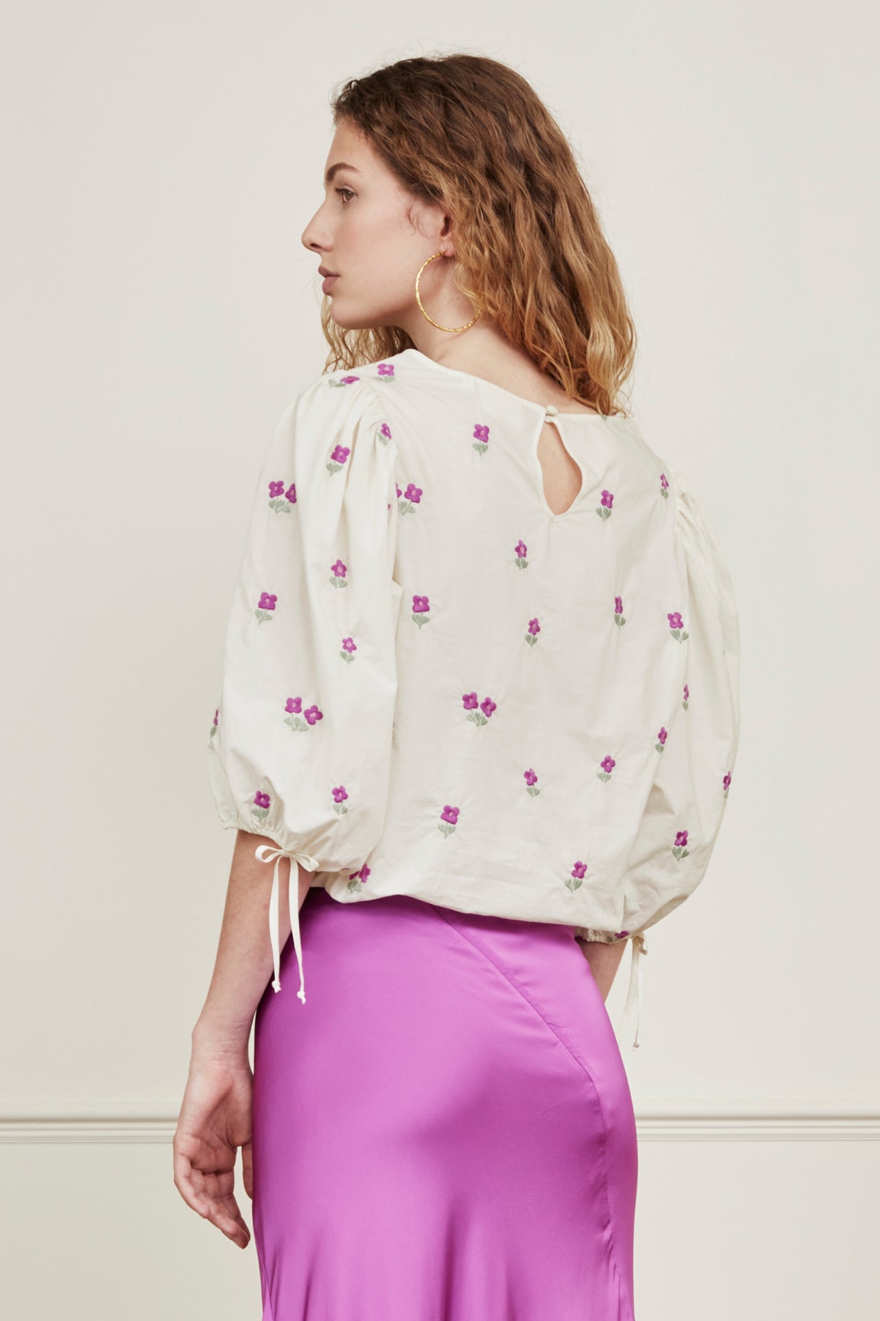 Jascha Embro Top | Buttercream