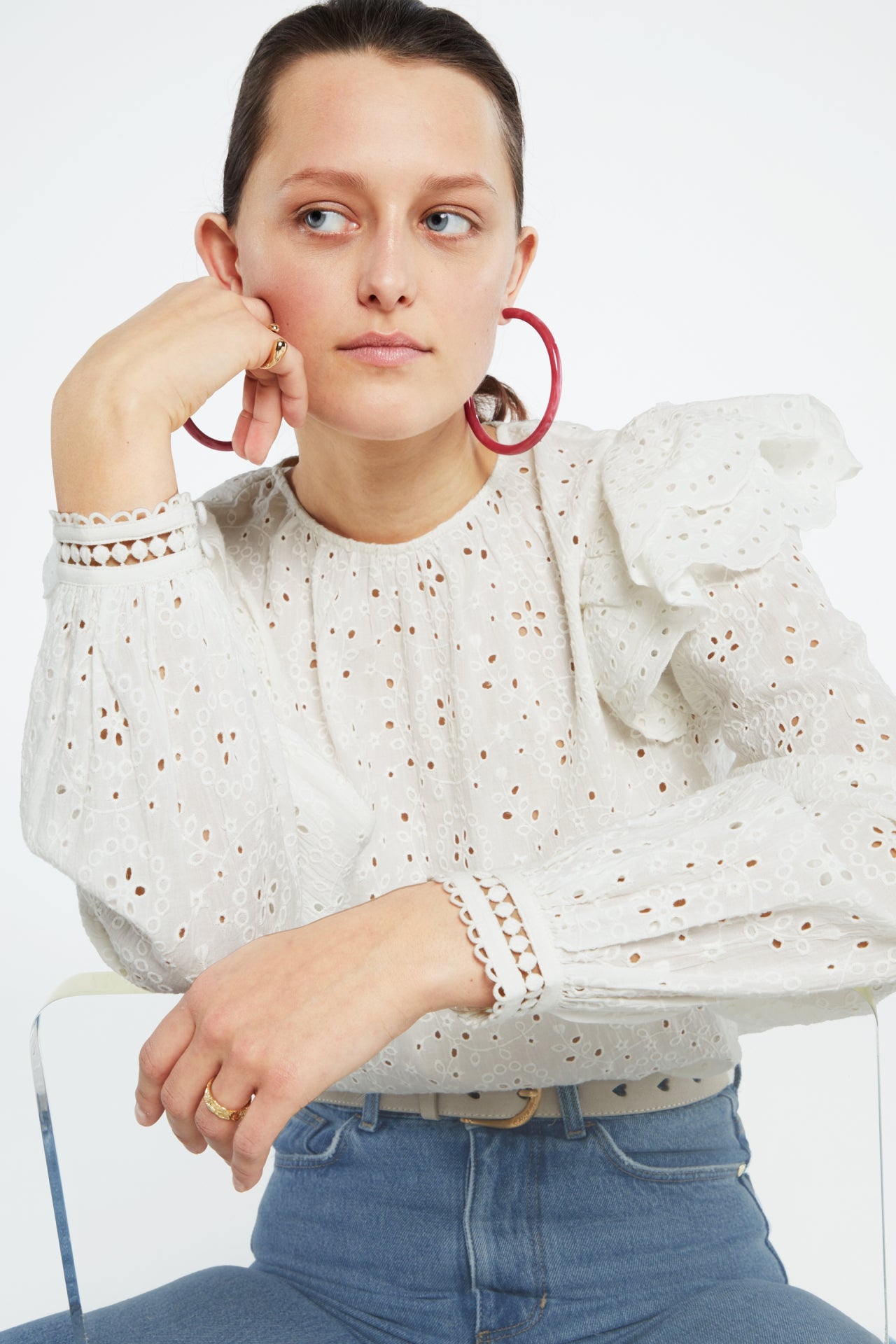 Bailey Top | Cream White