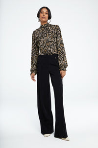 Billy Top | Black/Rattan