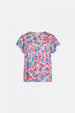 Kristy Top | Azure Blue/Hot Pink
