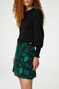 Lydia Short Skirt | Bright Teal/Tasty Te