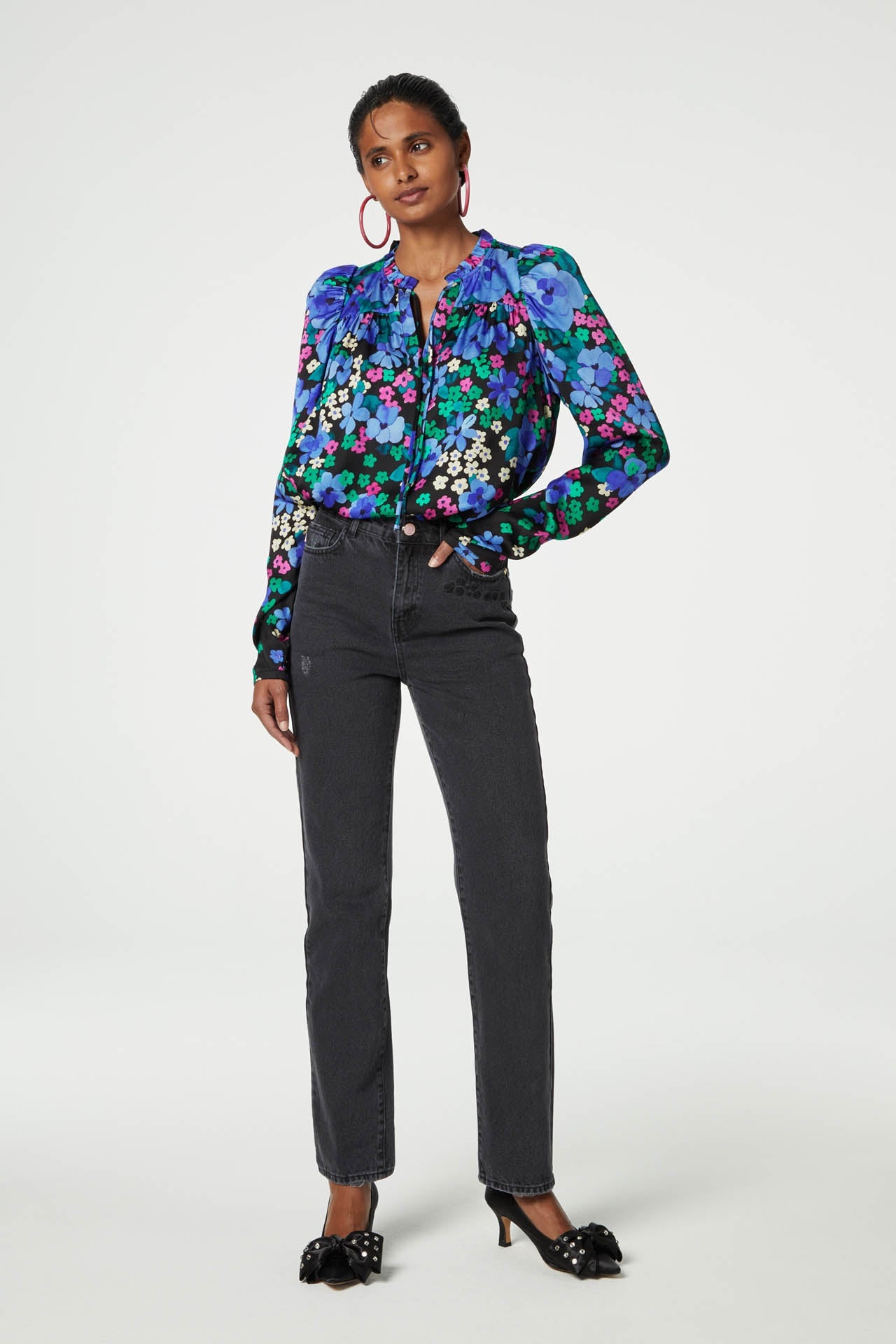 Didi Top | Black/Feeling Green