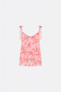 Eline Top | Pink Grapefruit/Char