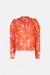 Didi Top | Mandarin Orange/Pink