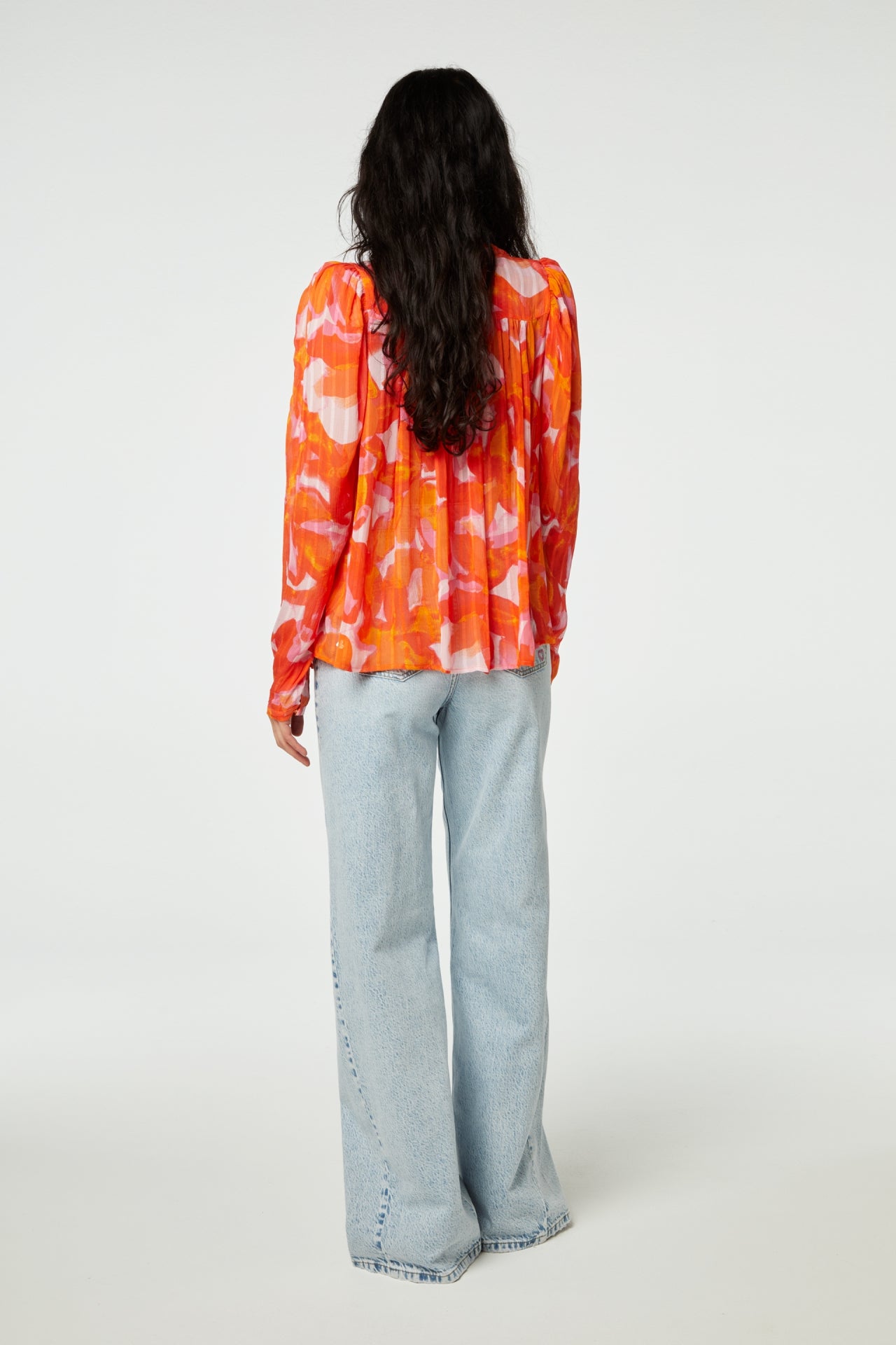 Didi Top | Mandarin Orange/Pink