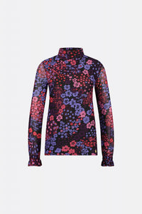 Johanna Top | Black/Bubble Gum Pin