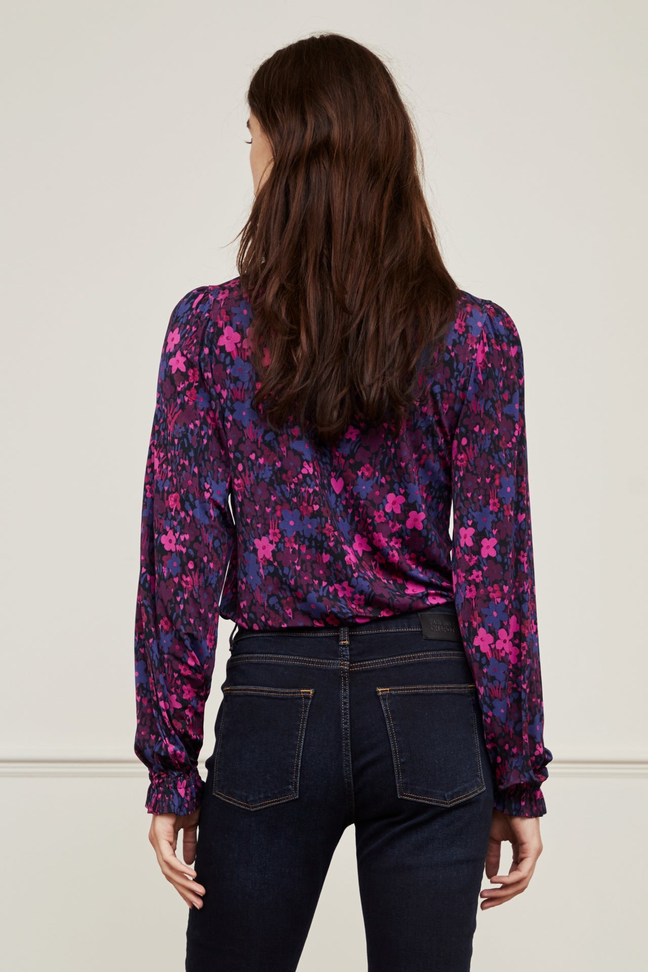 Billy Slim Top | Pink Pazzaz/Blue Mag