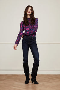 Billy Slim Top | Pink Pazzaz/Blue Mag