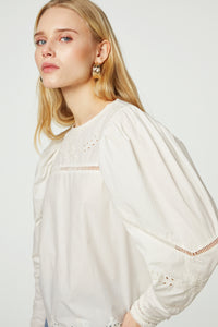 Raja Top | Cream White