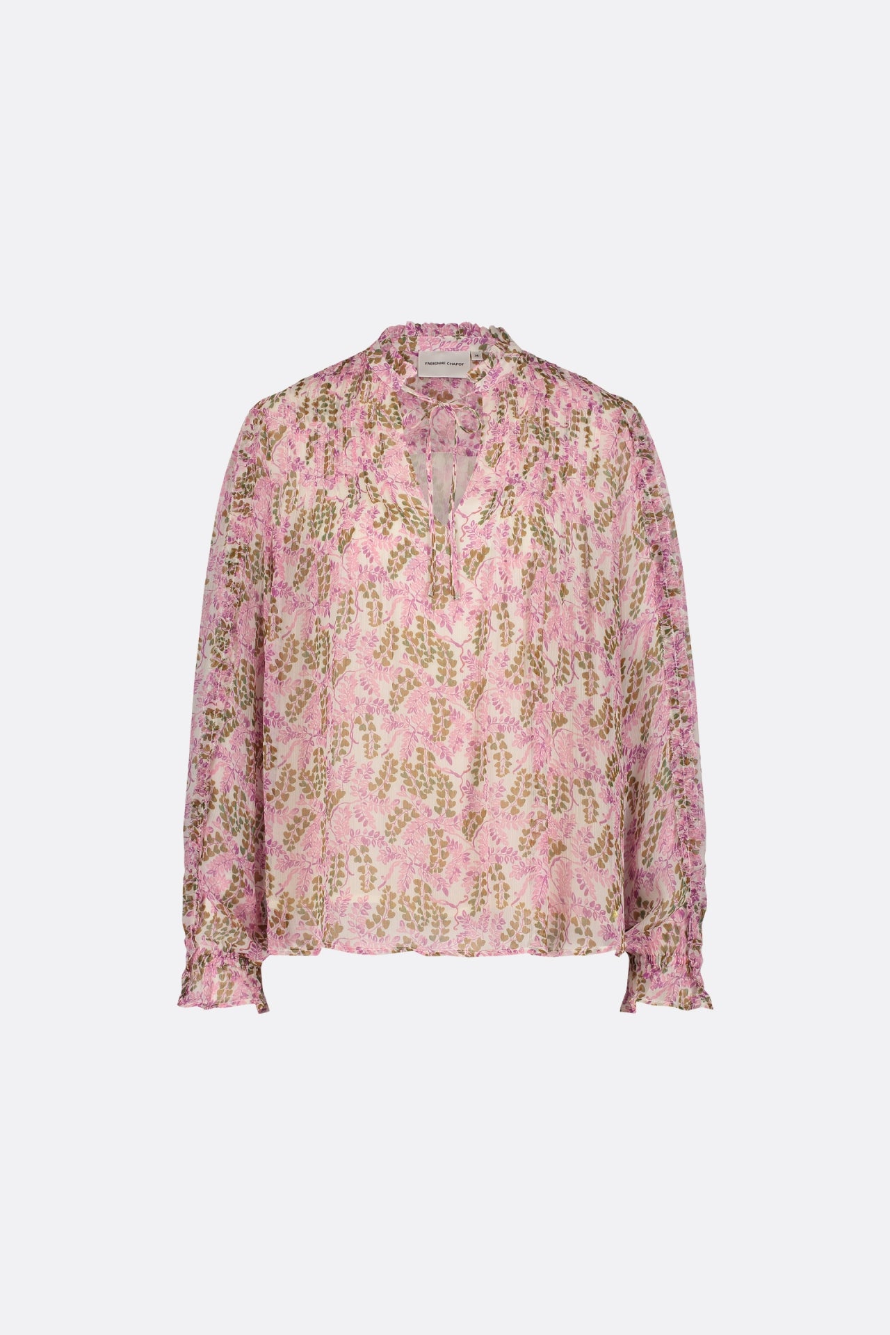 Hanni Top | Warm white/Purple Pr