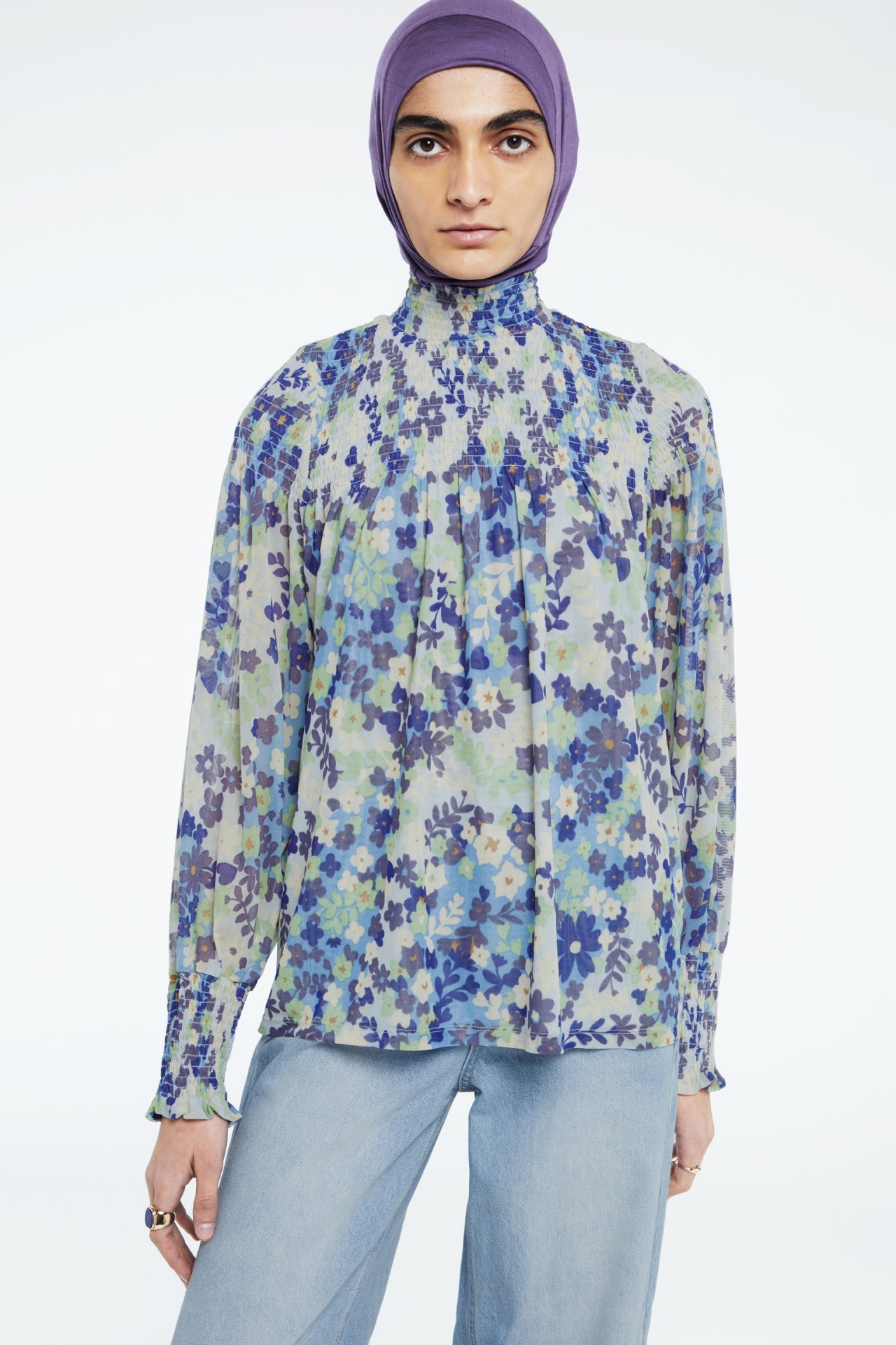 Mila Top | Riad Blue/Holy Guaca