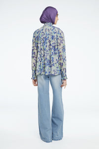 Mila Top | Riad Blue/Holy Guaca