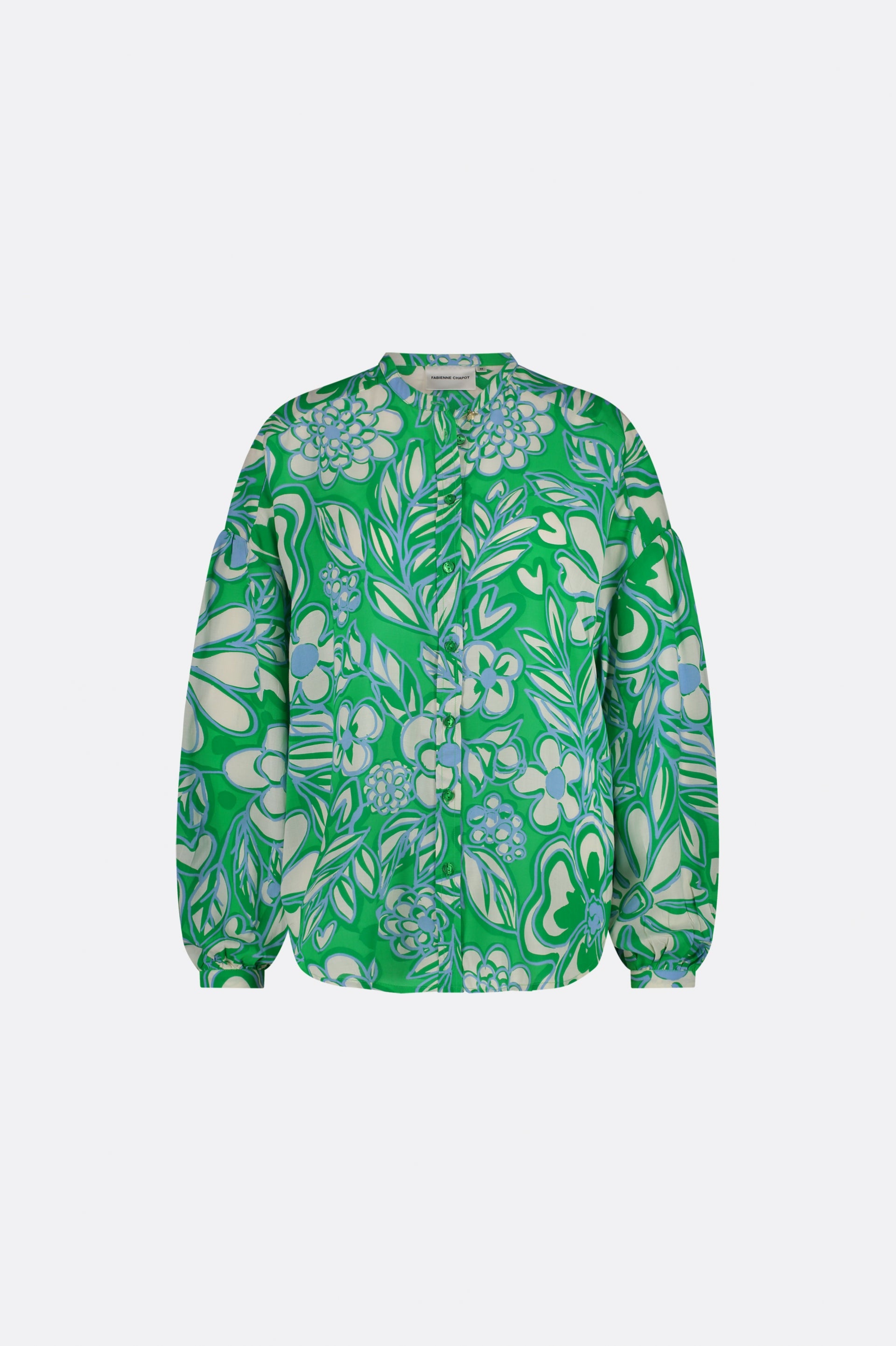 Lexi Blouse | Green Apple/Grass Is